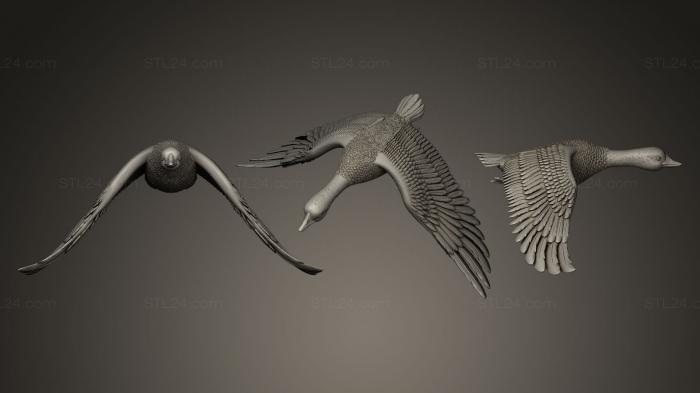 Bird figurines (Duck, STKB_0095) 3D models for cnc